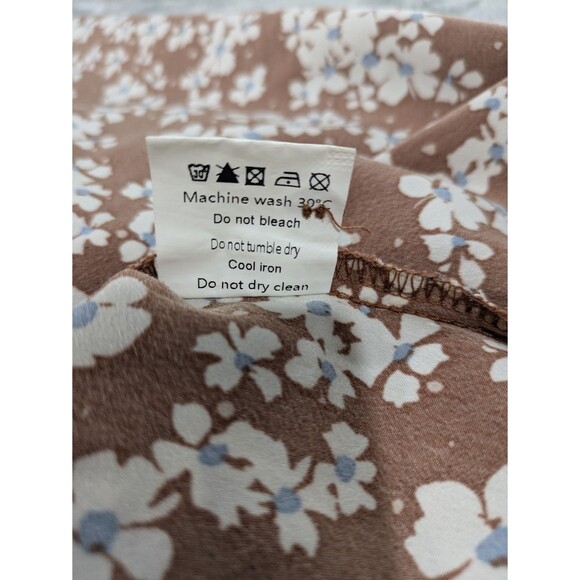 Women's Caramel Peter Pan Collar Dress With Tie - Size M - NWOT - Picture 9 of 10